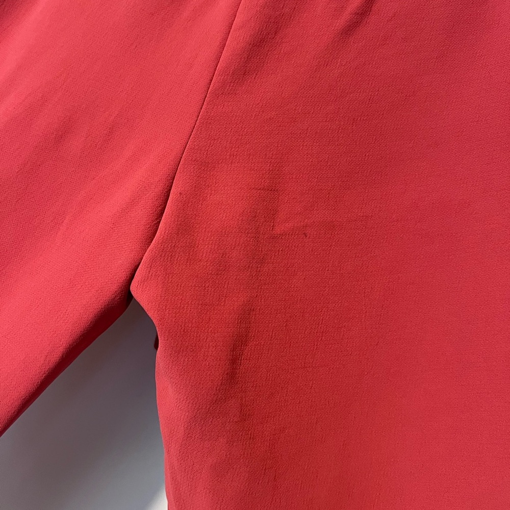 Wilfred Crimson High-Waist Paperbag Trousers with Tie Belt - Picture 4 of 4